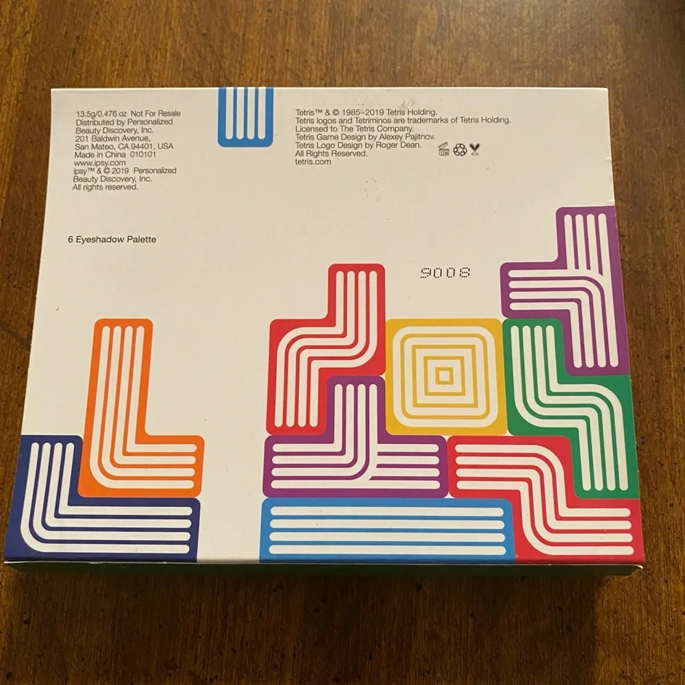 NEW IN BOX - TETRIS™ X IPSY Game On - 6 Eyeshadow Palette